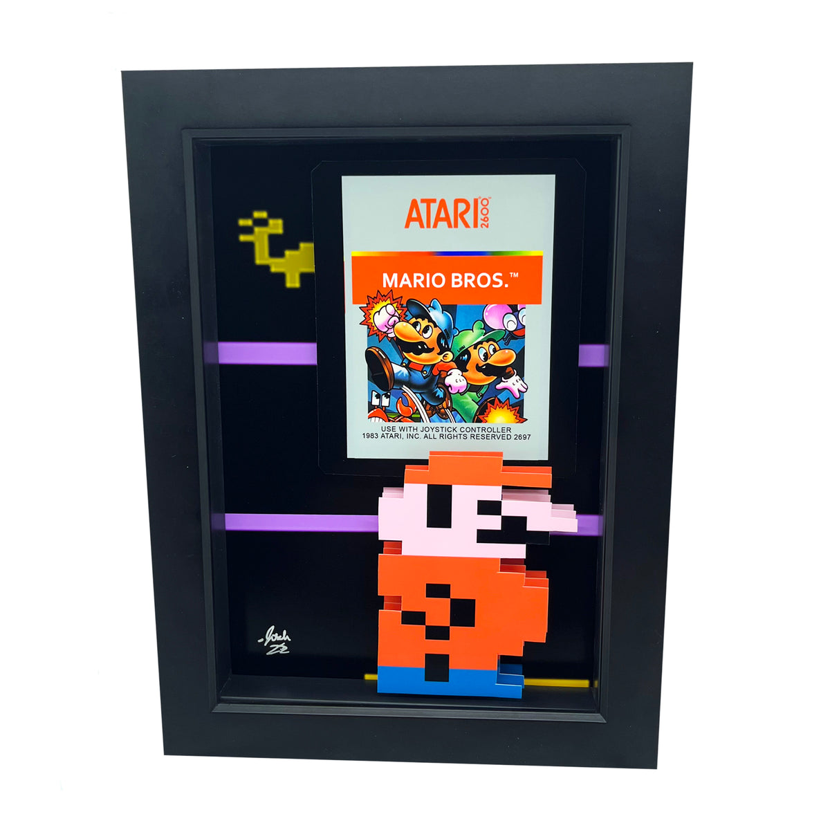 Atari 2600 - Konsole CX-2600 Jr. Rev. A + Mario Bros. + 2 Joysticks