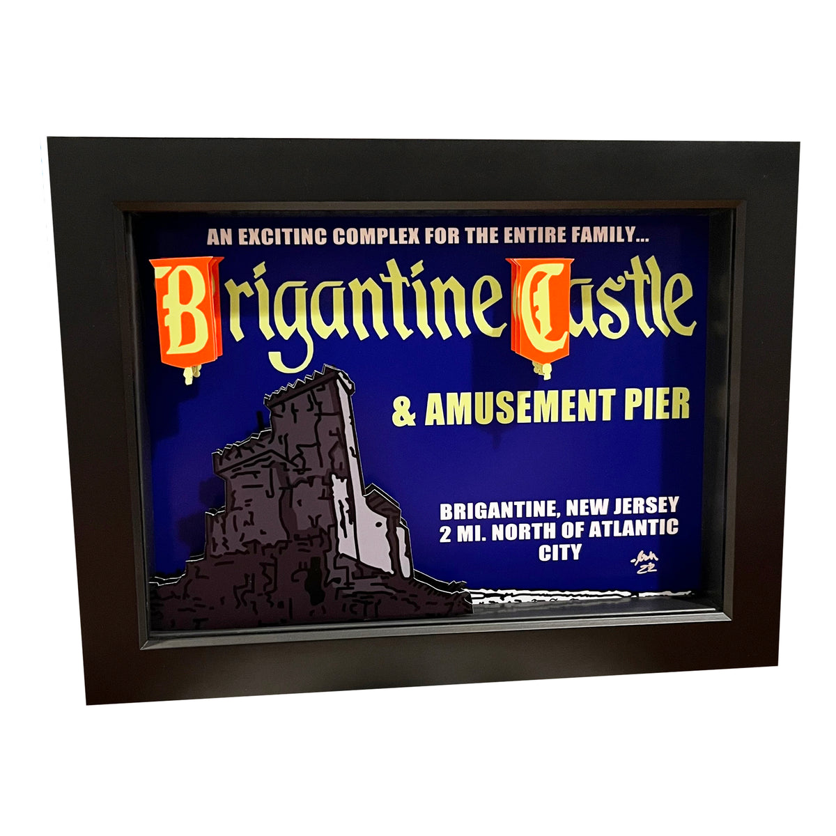 Brigantine Castle 3D Art PopsicArt