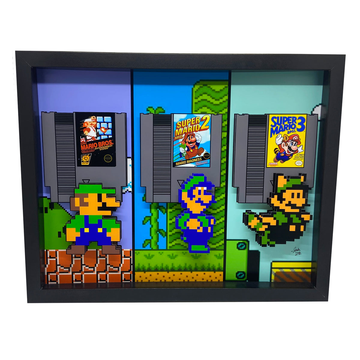 Super Mario Luigi Trilogy 3D Art – PopsicArt