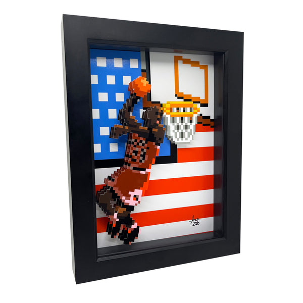 8 Bit Michael Jordan 3D Art