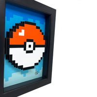 8 Bit Pokeball 3D Art