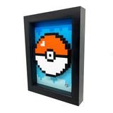 8 Bit Pokeball 3D Art