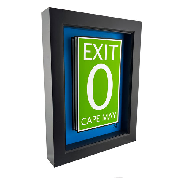 Exit Zero Sign 3D Art