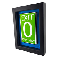 Exit Zero Sign 3D Art
