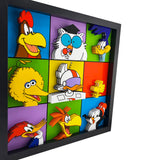 3D Cartoon Bird Art / Nostalgic Cartoon Decor