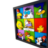 3D Cartoon Bird Art / Nostalgic Cartoon Decor