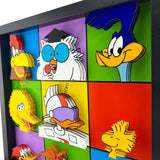 3D Cartoon Bird Art / Nostalgic Cartoon Decor