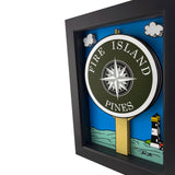 Fire Island Pines Gay Art / Sayville Ferry Sign Lighthouse 3D Art - Positivity Wall Decor