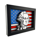 George Washington Portrait: American Flag Patriotic 3D Art