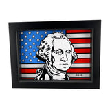George Washington Portrait: American Flag Patriotic 3D Art
