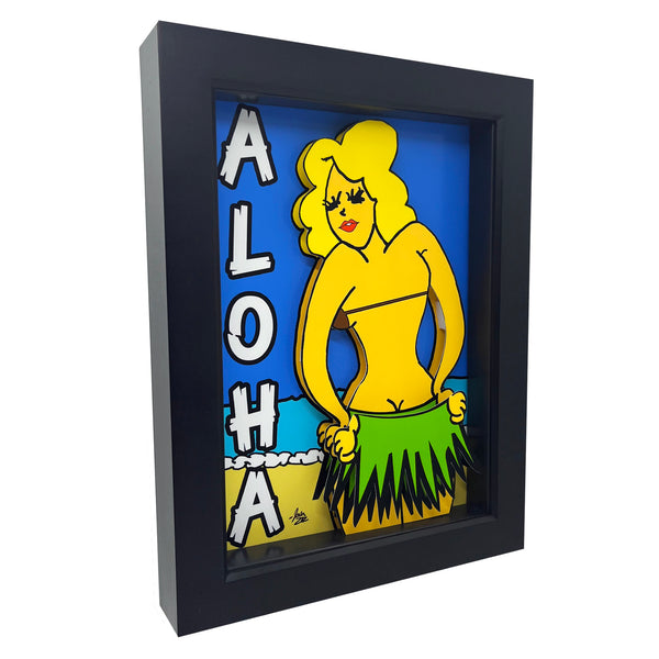 Hula Girl 3D Art