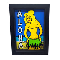 Hula Girl 3D Art