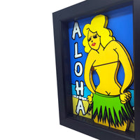 Hula Girl 3D Art