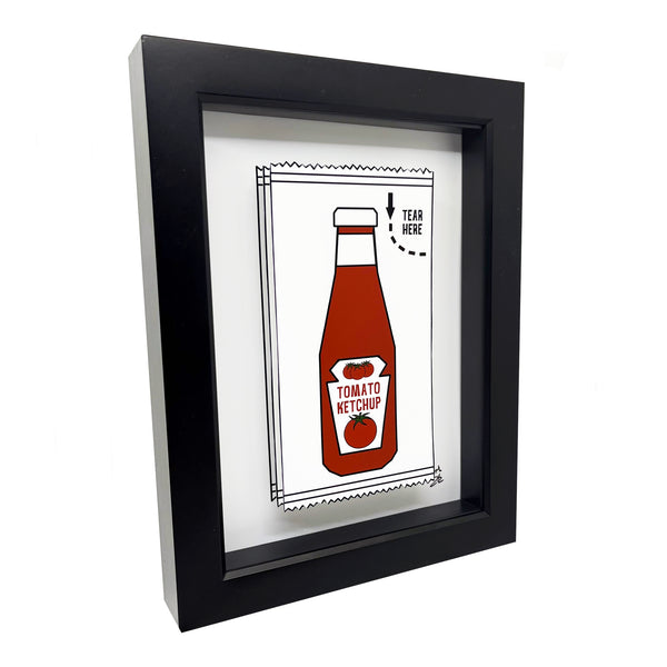 Ketchup Packet 3D Art