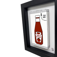 Ketchup Packet 3D Art