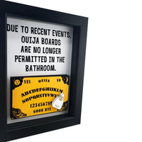 Ouija Board Horror Bathroom Decor 3D Art