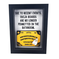 Ouija Board Horror Bathroom Decor 3D Art