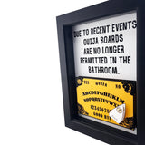 Ouija Board Horror Bathroom Decor 3D Art