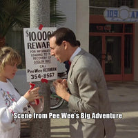 Pee Wee Herman Stolen Bike Sign 3D Art