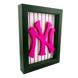 Pink NY Yankees 3D Art
