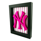 Pink NY Yankees 3D Art