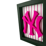 Pink NY Yankees 3D Art
