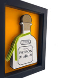 Patron 3D Art - Tequila Bottle Wall Decor | Bar Gift