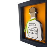 Patron 3D Art - Tequila Bottle Wall Decor | Bar Gift