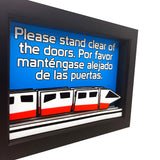 Disney Monorail Quote 3D Art