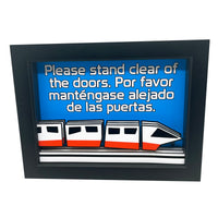 Disney Monorail Quote 3D Art