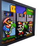 SNES Super Mario Bros Games 3D Art - Super Mario World / Yoshi's Island / Mario Kart