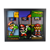 SNES Super Mario Bros Games 3D Art - Super Mario World / Yoshi's Island / Mario Kart