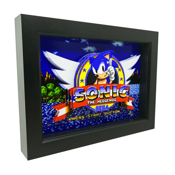 Sonic the Hedgehog Title Screen 3D Art