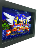Sonic the Hedgehog Title Screen 3D Art