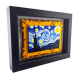 Vincent van Gogh Starry Night Pixel 3D Art - 8 Bit Art Wall Decor