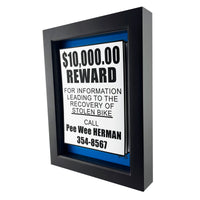 Pee Wee Herman Stolen Bike Sign 3D Art