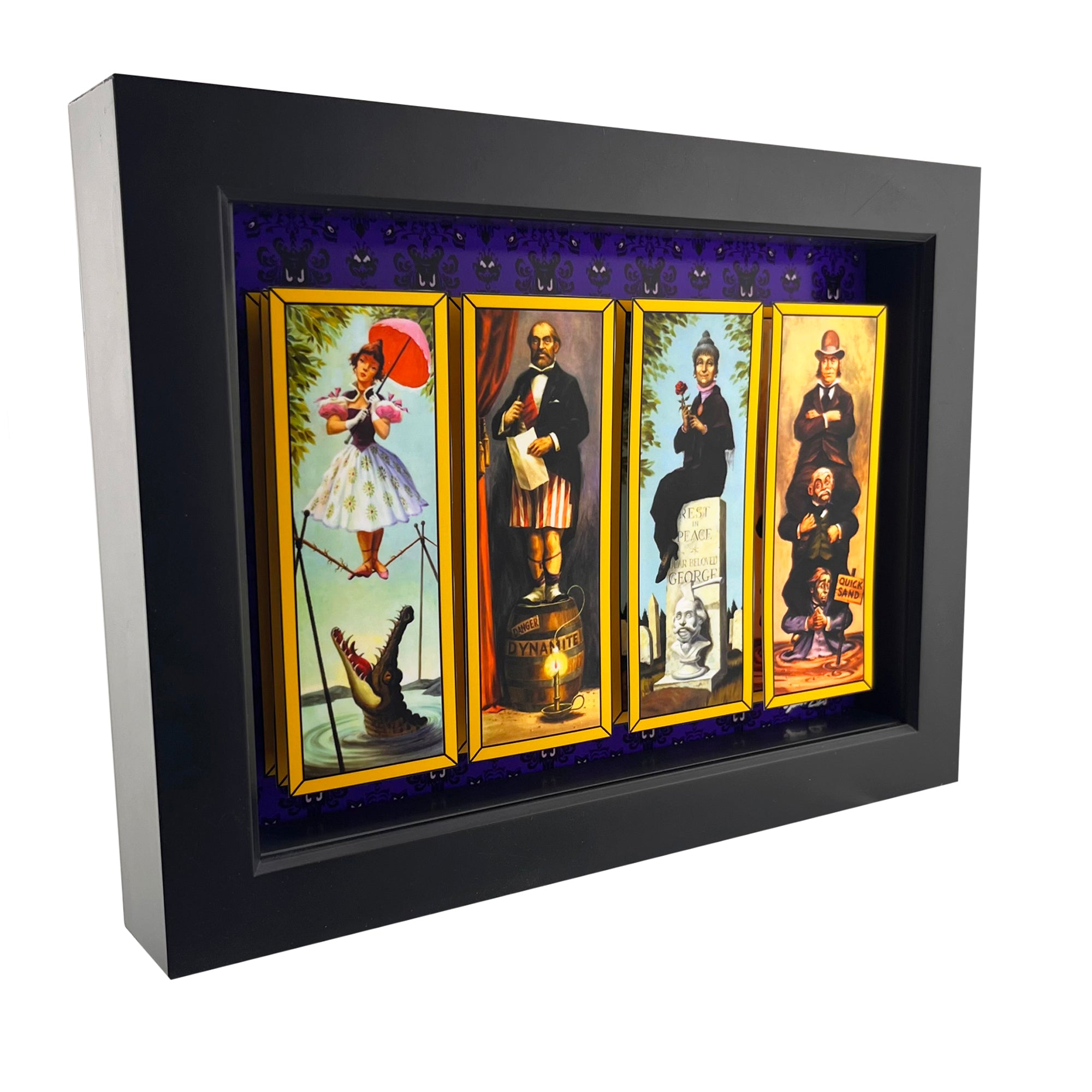Haunted Mansion 3D Art - Stretching Room Portraits | Framed – PopsicArt, image size:2000x2000