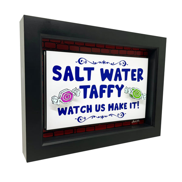 Salt Water Taffy Sign 3D Art