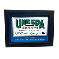 Uneeda Sign 3D Art