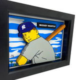Mickey Mantle Rookie Card 3D Art