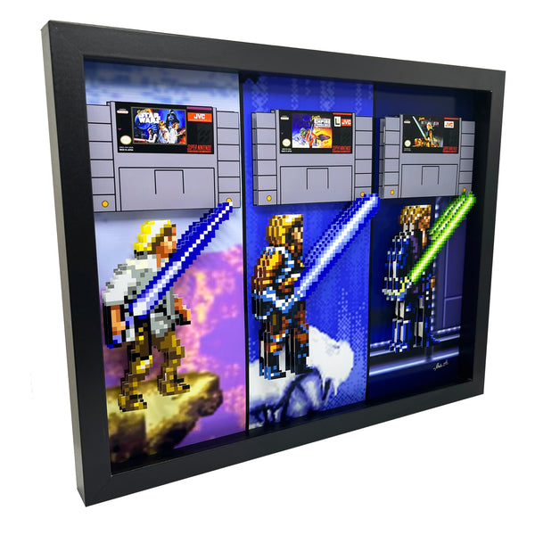 SNES Star Wars Trilogy 3D Art