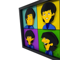 The Beatles 3D Art