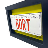 Bort License Plate 3D Art