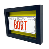 Bort License Plate 3D Art