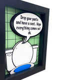 Funny Bathroom 3D Art