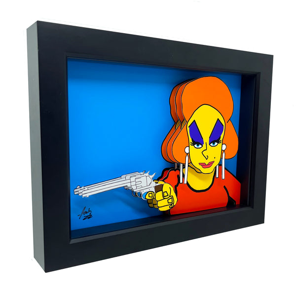 Pink Flamingos Divine 3D Art