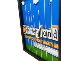 Disneyland Sign 3D Art
