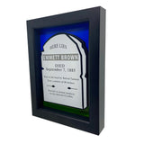 Emmitt Brown Tombstone 3D Art