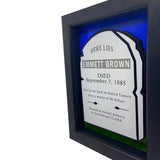 Emmitt Brown Tombstone 3D Art