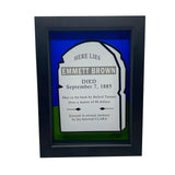 Emmitt Brown Tombstone 3D Art